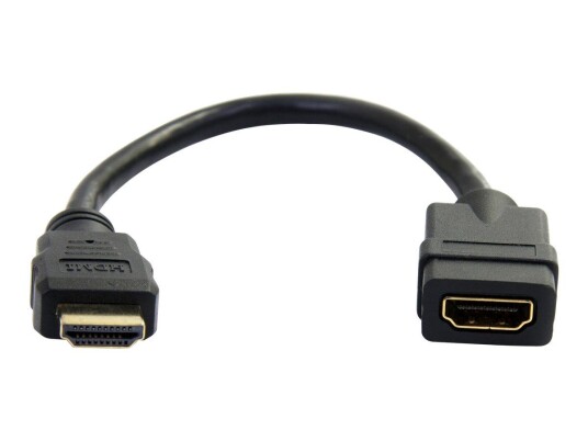 StarTech 6 in HDMI Extension Cable, Short HDMI Cable Male to Female, 4K HDMI Cable Extender, 4K 30Hz UHD HDMI Port Saver M/F, High Speed HDMI 1.4, StarTech 6 in HDMI Extension Cable, Short HDMI Cable Male to Female, 4K HDMI Cable Extender, 4K 30Hz UHD HDMI Port Saver M/F, High Speed HDMI 1.4,