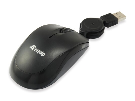 Equip 245103 Kablet Optisk Reise Mus 1000 DPI Sort