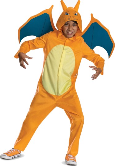 Pokémon Kostyme med Hette Charizard 10-12 år