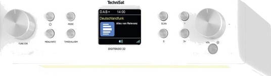 Technisat DigitRadio 22 Kjøkkenradio (DAB+/FM) Hvit