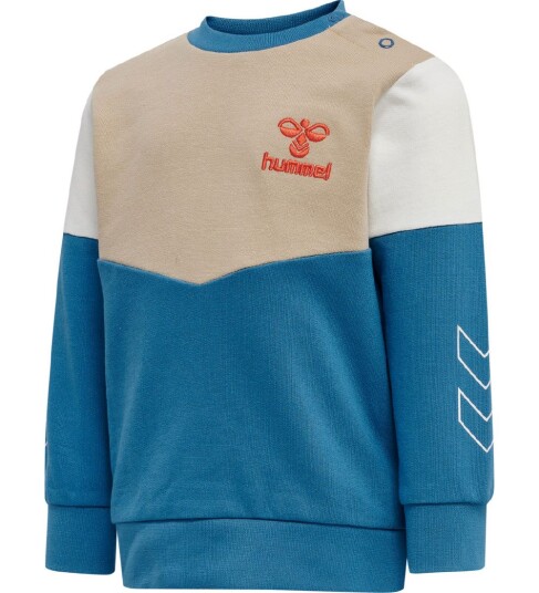 Hummel Collegegenser hmlFINN Vallarta Blue 74 Collegegenser Beige Blå Hummel Collegegenser hmlFINN Vallarta Blue 74 Collegegenser Beige Blå