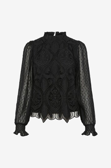 Y.A.S - Bluse yasLera LS Top - Svart
