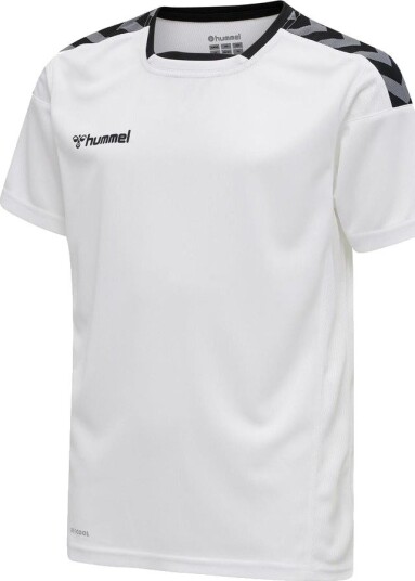 Hummel Spillerdrakt Authentic Poly   Hvit/svart Barn størrelse 140 cm