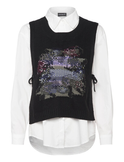 Desigual Chaleco - White - XS Desigual Chaleco - White - XS