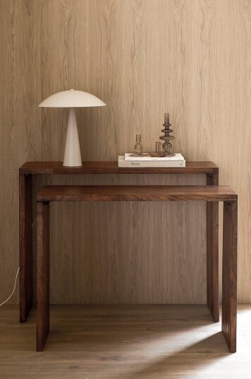 Ellos Home Sidebord / skrivebord Helle sett med 2 stk. Brun