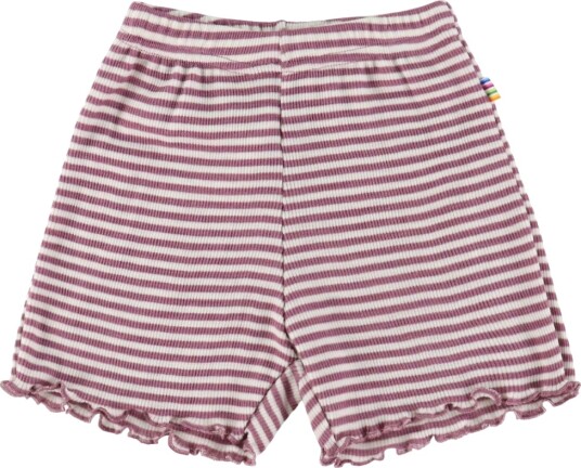 Joha Shorts Ull/Silke Rib Lyng/Stripete Joha 130 Shorts Hvit Lilla