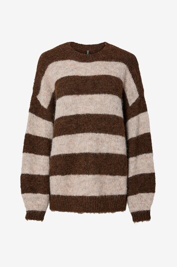 pieces Pullover pcRasmine LS Oneck Knit Pwp BC Brun pieces Pullover pcRasmine LS Oneck Knit Pwp BC Brun