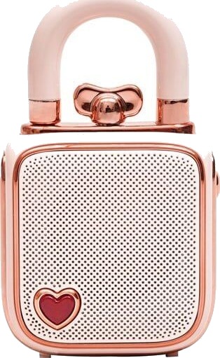 Divoom LoveLock Trådløs Bluetooth Høyttaler Rosa med 5 timers batteri