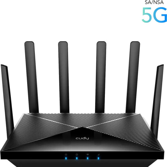 Cudy P5 5G Frittstående Router med Wi-Fi 6 Dobbelbånd Sort