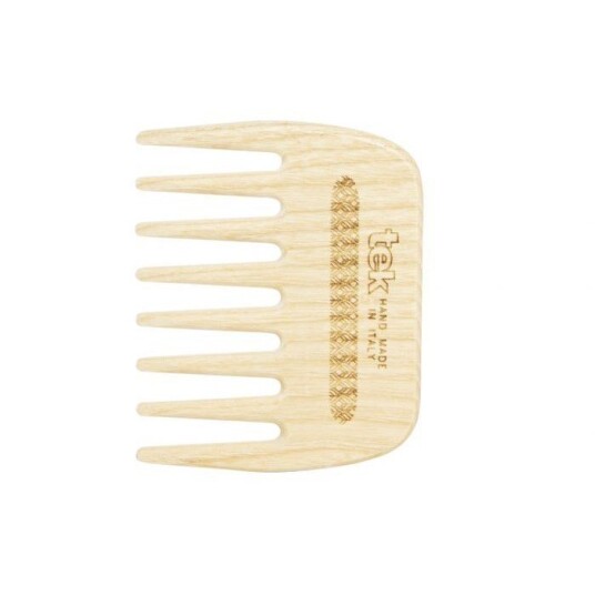 Tek Small Wide Tooth Comb in Natural Wood Tek Small Wide Tooth Comb in Natural Wood