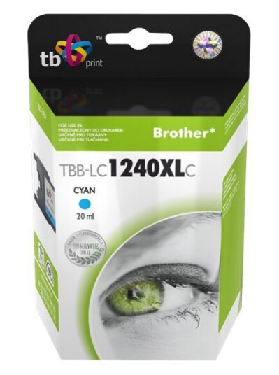 Tb - 20 Ml - Cyan - Kompatibel - Blekkpatron - For Brother Dcp-J525 J725 J925 Mfc-J430 J5910 J625 J6510 J6710 J6910 J825