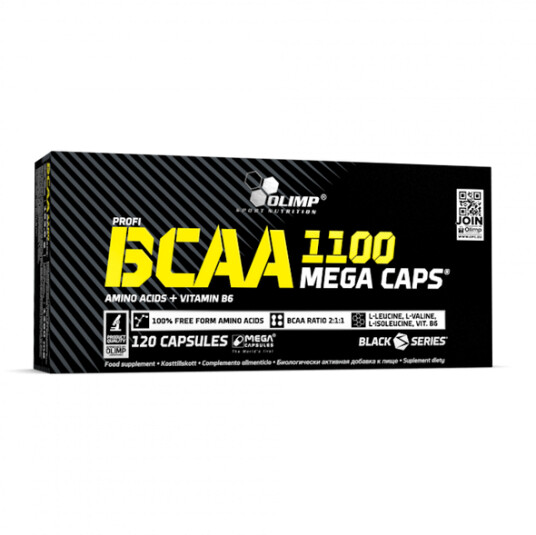 OLIMP SPORTS NUTRITION Olimp BCAA 1100 Mega Caps - 120 kaps OLIMP SPORTS NUTRITION Olimp BCAA 1100 Mega Caps - 120 kaps