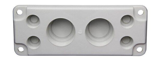 FIBOX Mb10019-pm / oezxc 2 cable gland plate set complete. FIBOX Mb10019-pm / oezxc 2 cable gland plate set complete.