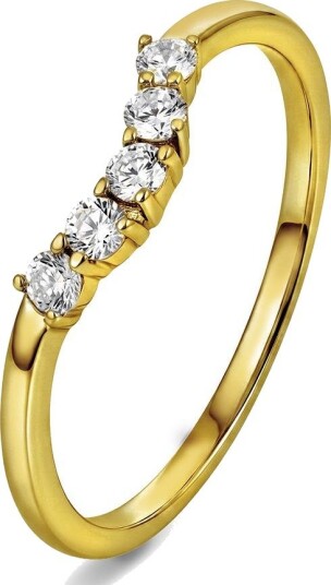 Pan Jewelry Swan tail ring i 925 forgylt sølv størrelse Swan tail ring i 925 forgylt sølv Str. 58