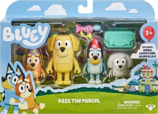 Bluey Pass The Parcel Figursett 4 Stk 3+ År