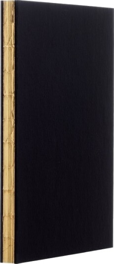 Skitsebog A5 Leather Gold Ulinjeret Bonded Læder Sort/Guld