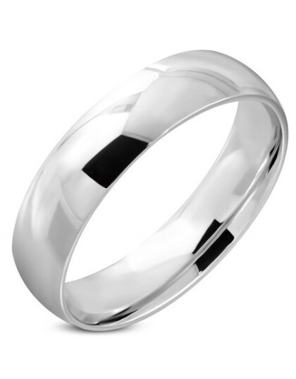 Sølvfarget Ring i Kirurgisk Stål med Polert Bånd 6 mm Strl 59 x 18,80 mm Sølvfarget Ring i Kirurgisk Stål med Polert Bånd 6 mm Strl 59 x 18,80 mm
