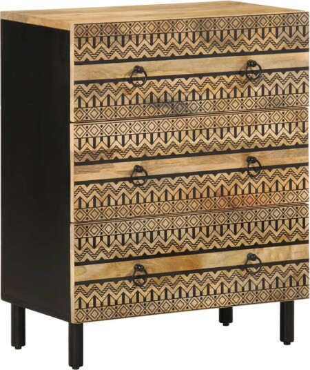 Skjenk 60x33,5x75 cm grovt heltre mangotre 8721158496300