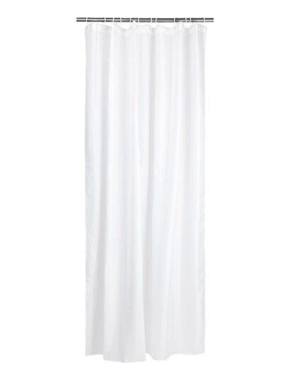 Noble House Shower Curtain Solid - White - 180X200CM Noble House Shower Curtain Solid - White - 180X200CM