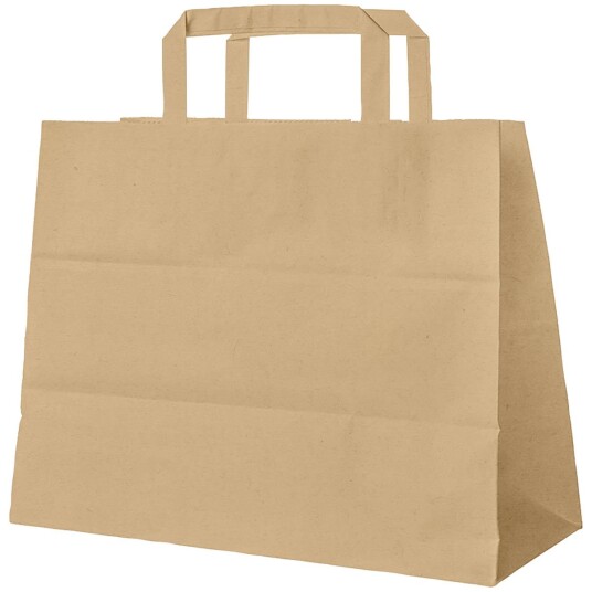 WIMEX Papirpose Paper; 13l, 32x16x27 cm (LxBxH); Brun; 250 Stykk / Forpakning