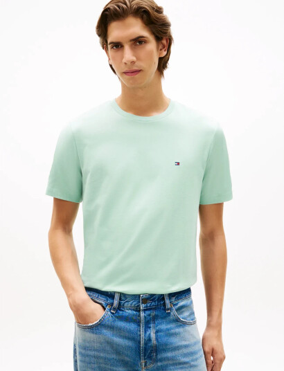 Tommy Hilfiger Ess Seasonal Reg Fit Solid Tee Green XL