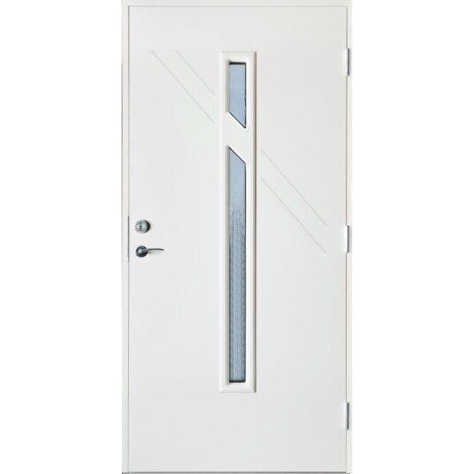 Harmonie Ytterdør sotra hvit 110x210 venstre m/cotswold glass