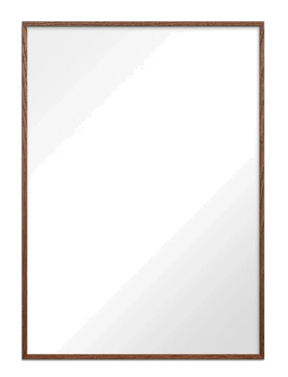 Poster & Frame Dark Oak Mirror - Brown - 40X50CM