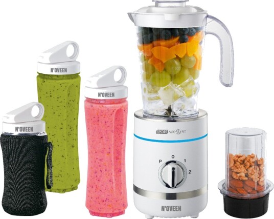 Noveen SB2100 Mix & Fit Blender - 0,8L, 500W - Hvit Noveen SB2100 Mix & Fit Blender - 0,8L, 500W - Hvit