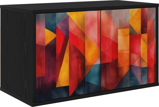 vidaXL Vegghengt TV skap HEESCH 69 x 33 x 40 cm Svart eik