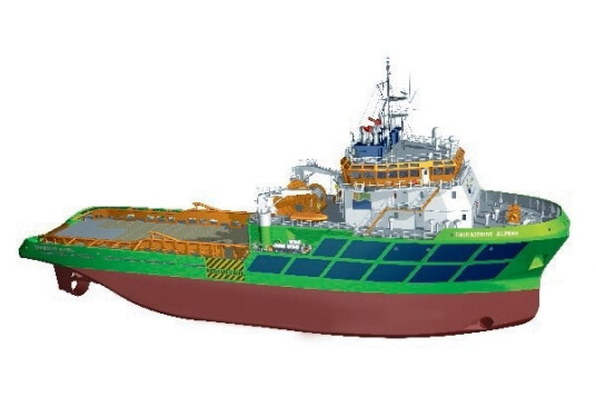 1:75 Fairmount Alpine Skrog i tre