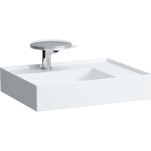 Kartell Laufen servant, 60x46 cm, venstre, hvit