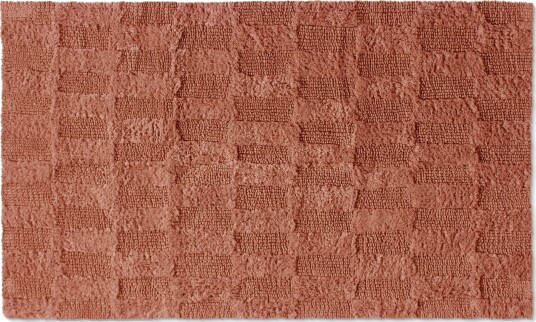 Baderomsmatte   Bevin terracotta Størrelse: 70 x 120 cm