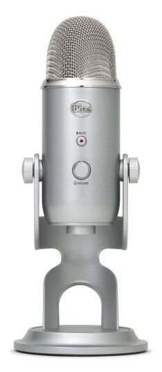 Blue Microphones Yeti USB Mikrofon Sølv for Podcasting og Gaming