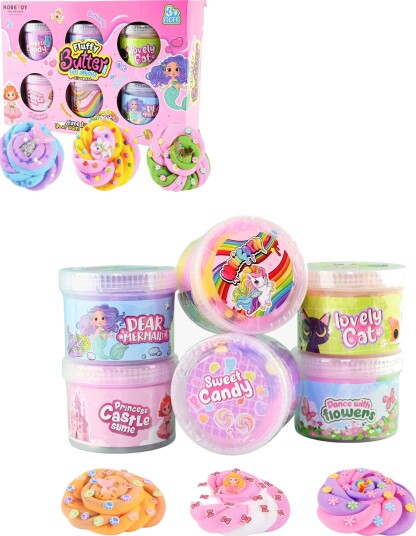 Robetoy Slime Med Duft 6-Pakning