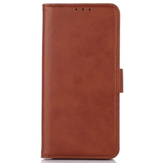 INCOVER iPhone 14 Kunstskinn Flip Deksel m. Kortholder - Brun