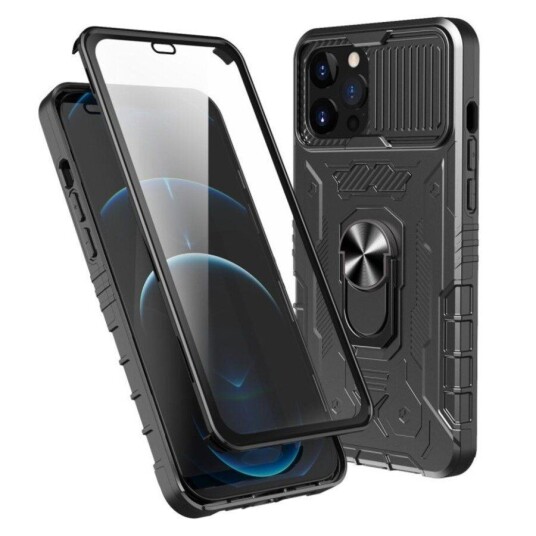 INCOVER iPhone 13 Pro Max Håndverker Bakdeksel + Skjermbeskytter i Herdet Glass - Svart INCOVER iPhone 13 Pro Max Håndverker Bakdeksel + Skjermbeskytter i Herdet Glass - Svart
