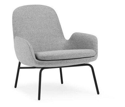 Normann Copenhagen Normann Copenhagen Era Lenestol Lav Sort stål/Synergy LDS16 Normann Copenhagen Normann Copenhagen Era Lenestol Lav Sort stål/Synergy LDS16