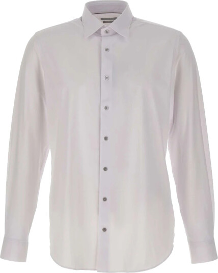 Michael Kors Performance Stretch Slim Shirt - White - 38