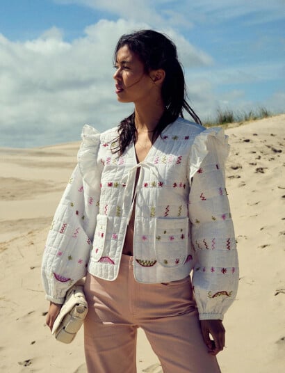 Noella Skye Jacket - White - L Noella Skye Jacket - White - L