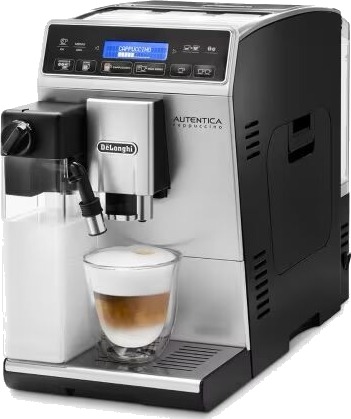 DeLonghi Autentica ETAM 29.660.SB Helautomatisk Espressomaskin med Melkeskummer 14 Kopper Sølv