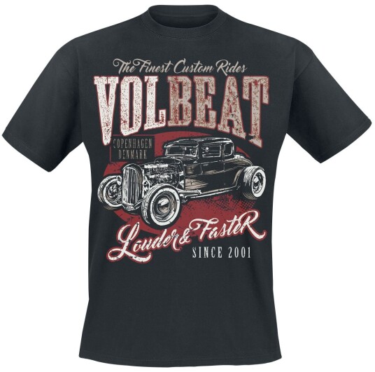 Volbeat T-skjorte Louder And Faster S til 5XL Herrer svart
