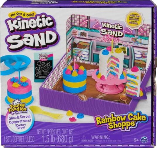 Kinetic Sand Regnbuekake Lekesett 5+ År