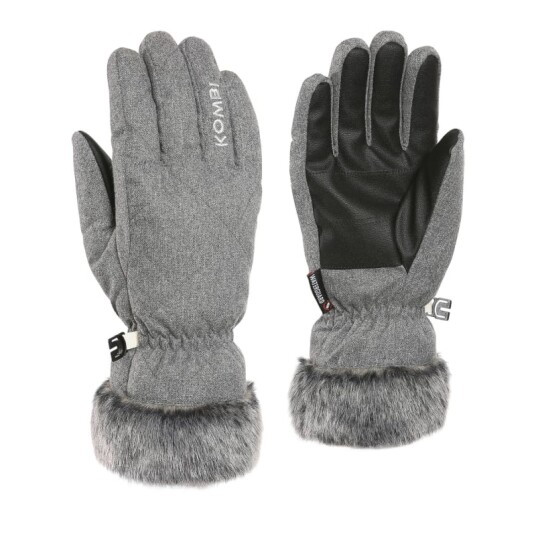 Kombi Women's Canadienne Gloves L, Grey Melange
