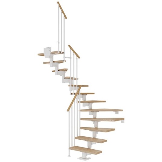 Dolle Cork U-trapp Hvit-classic Iii-lakkert Eik-14 - Loddret Høyde 277 337 Cm Dolle Cork U-trapp Hvit-classic Iii-lakkert Eik-14 - Loddret Høyde 277 337 Cm