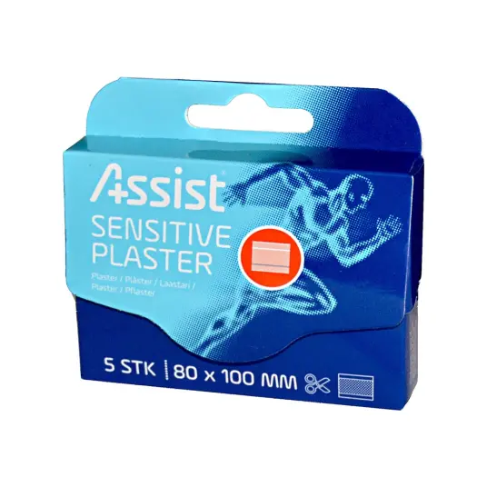 Skrubbsårplaster Assist Sport Sensitive Skrubbsårplaster