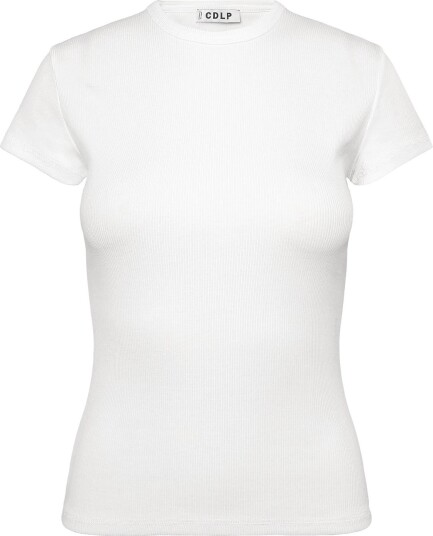 CDLP Lyocell Rib T Shirt White WHITE XS