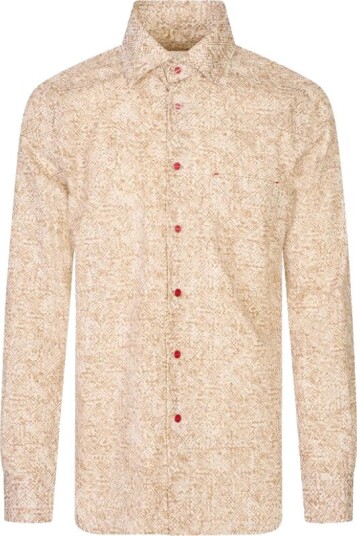 Kiton Herre Skjorter Beige 2XL, Kiton Herre Skjorter Beige 2XL,