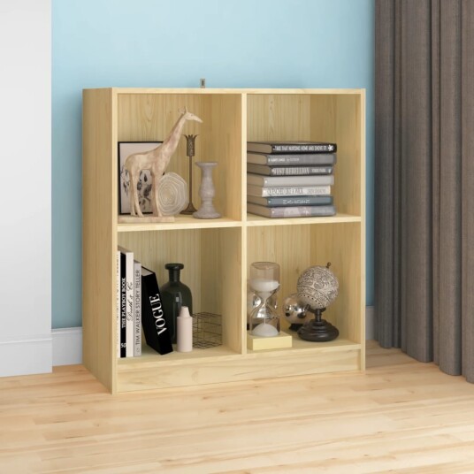 vidaXL Skjenk 70x33x76 cm heltre furu