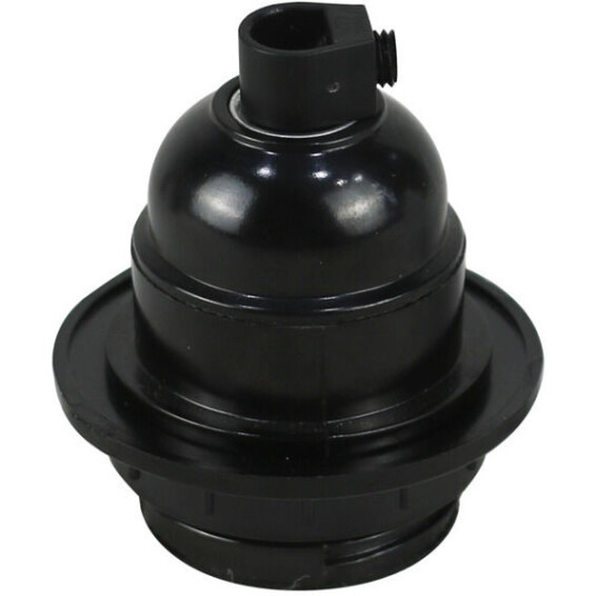 Namron Lampeholder m/ring E27 sort - 82105 Namron Lampeholder m/ring E27 sort - 82105