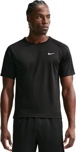 Nike Dri FIT Flex SS Top Herre Black/White L